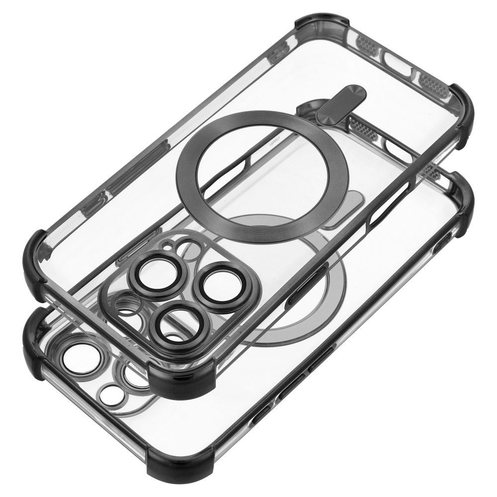 Case ANTISHOCK ELECTRO for IPHONE 17 Air compatible with MagSafe black