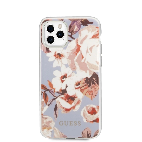 Guess GUHCN58IMLFL02 iPhone 11 Pro liliowy/lilac N°2 Flower Collectioneng