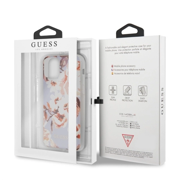 Guess GUHCN65IMLFL02 iPhone 11 Pro Max lilac/lilac N°2 Flower Collectioneng