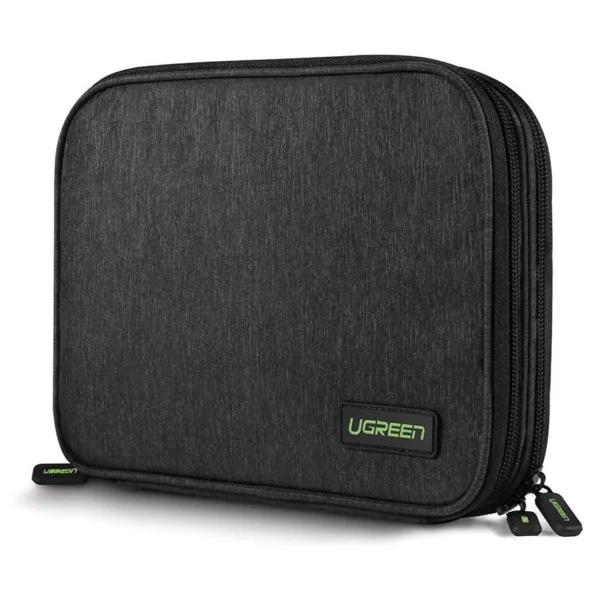 Ugreen case box for hard drive HDD SSD phone cables accessories 24.5 x 17.5 x 5 cm gray (50147 LP149)eng