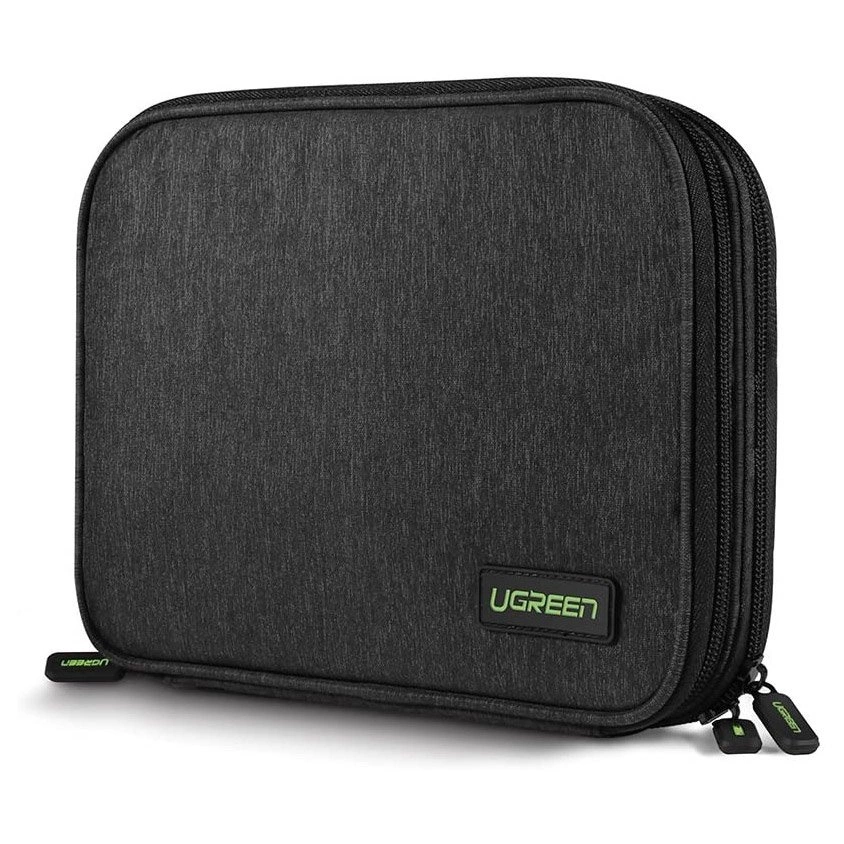 Ugreen case box for hard drive HDD SSD phone cables accessories 24.5 x 17.5 x 5 cm gray (50147 LP149)eng