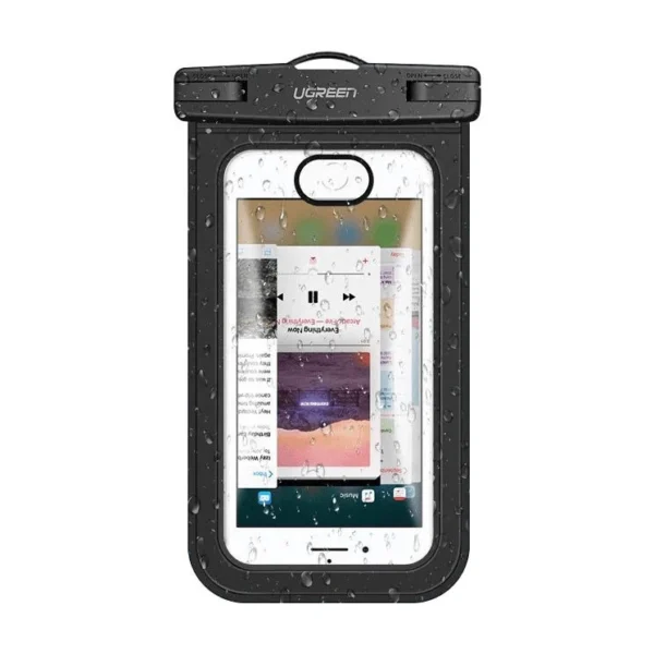 Ugreen LP186 50919 case waterproof IPX8 for 4-6.5" smartphone - blackeng