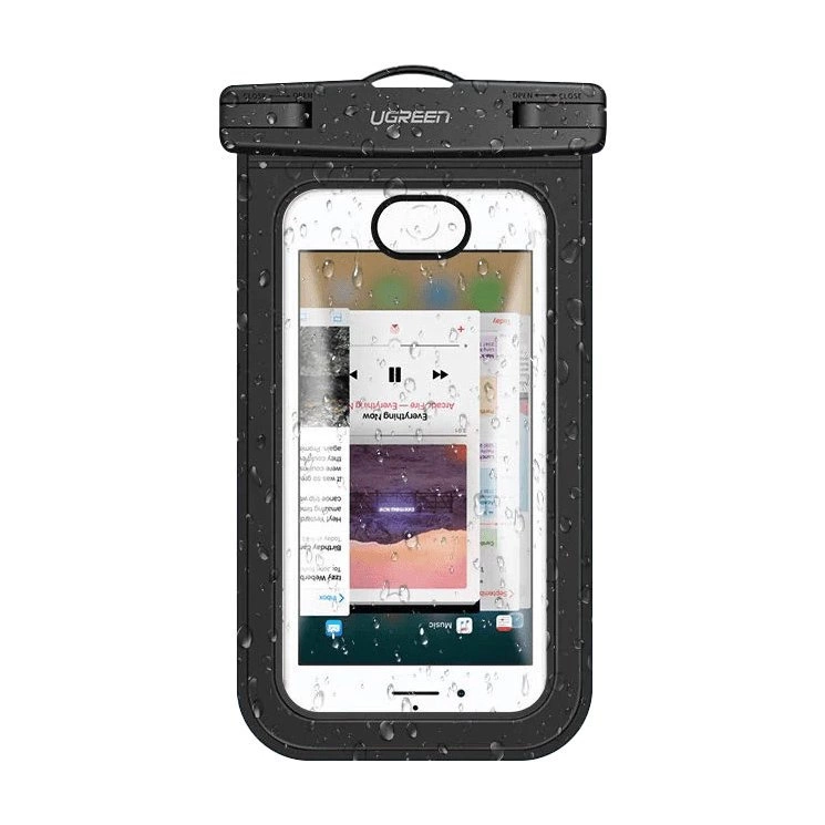 Ugreen LP186 50919 case waterproof IPX8 for 4-6.5" smartphone - blackeng