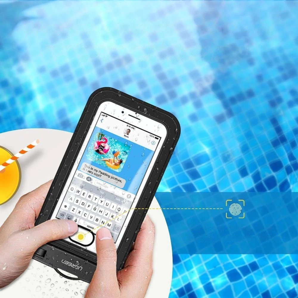 Ugreen LP186 50919 case waterproof IPX8 for 4-6.5" smartphone - blackeng