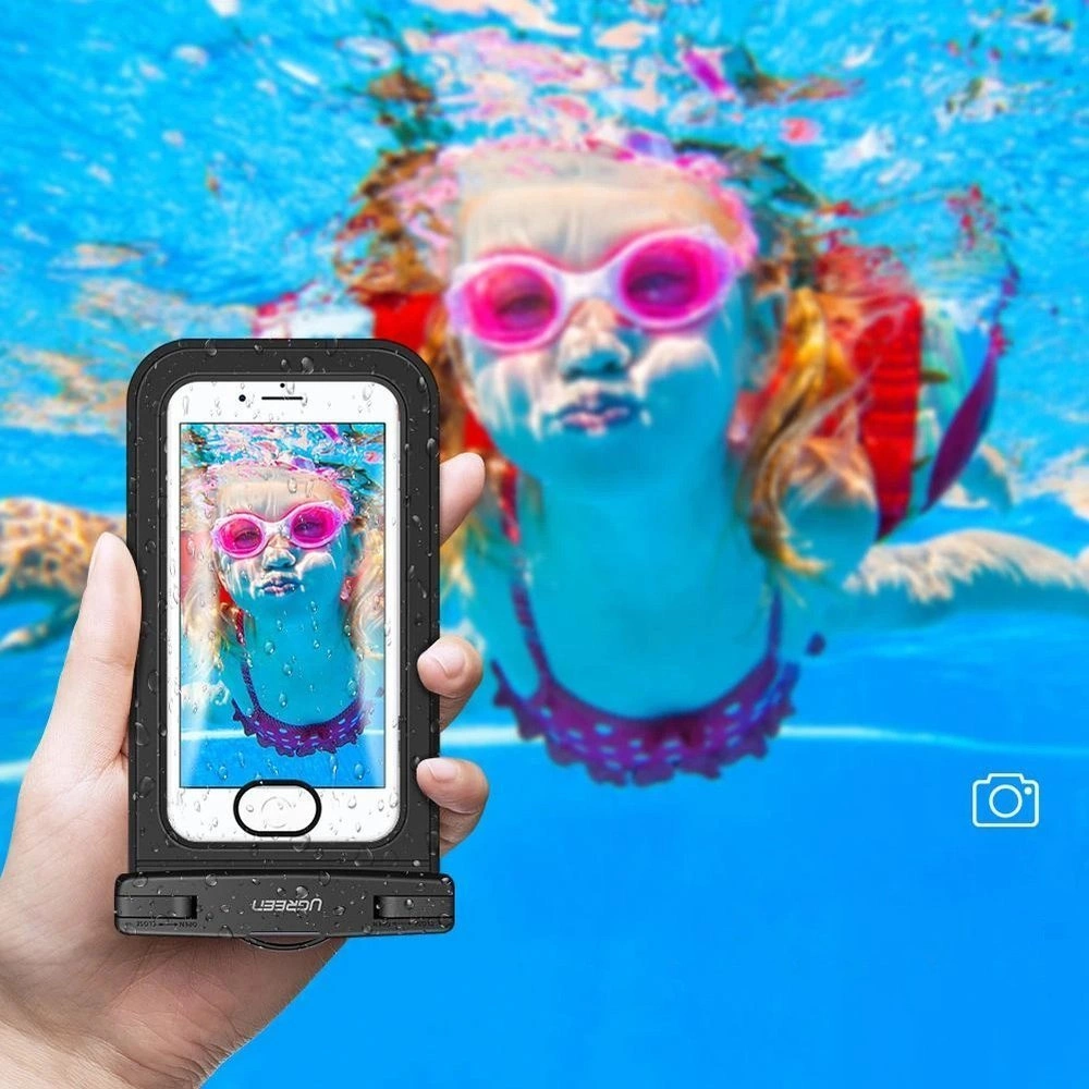 Ugreen LP186 50919 case waterproof IPX8 for 4-6.5" smartphone - blackeng