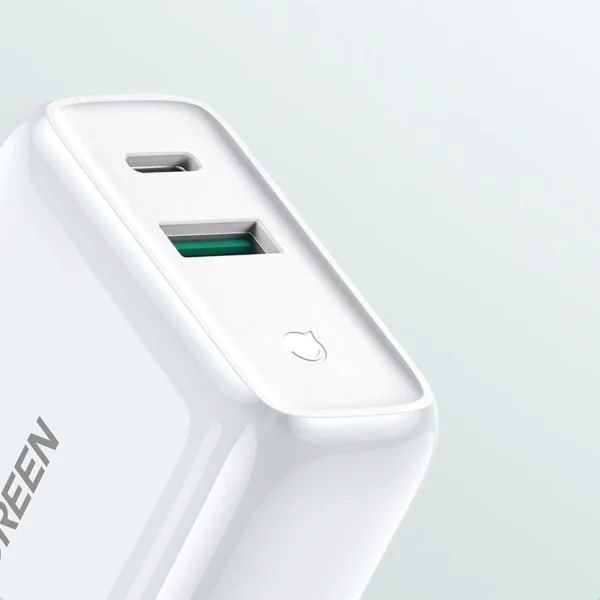 Ugreen Fast USB Type C / USB Wall Charger 36 W Quick Charge 4.0 Power Delivery white (60468 CD170)eng