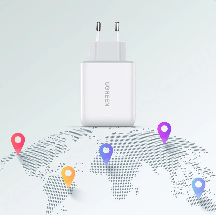 Ugreen Fast USB Type C / USB Wall Charger 36 W Quick Charge 4.0 Power Delivery white (60468 CD170)eng