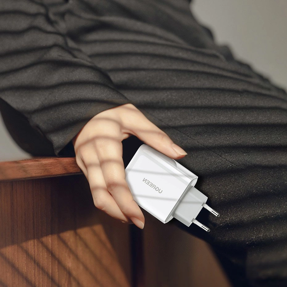 Ugreen Fast USB Type C / USB Wall Charger 36 W Quick Charge 4.0 Power Delivery white (60468 CD170)eng