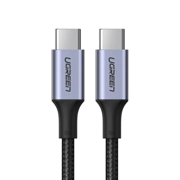 Ugreen US316 70427 USB-C - USB-C PD QC FCP cable 100W 5A 480Mb/s 1m - grayeng