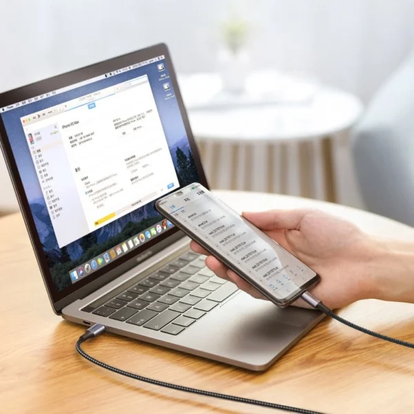 Ugreen US316 70427 USB-C - USB-C PD QC FCP cable 100W 5A 480Mb/s 1m - grayeng