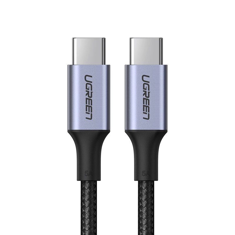 Ugreen US316 70429 USB-C - USB-C PD QC FCP Cable 100W 5A 480Mb/s 2m - Grayeng