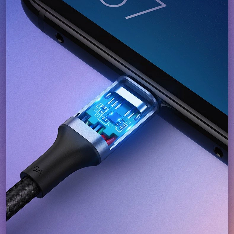 Ugreen US316 70429 USB-C - USB-C PD QC FCP Cable 100W 5A 480Mb/s 2m - Grayeng