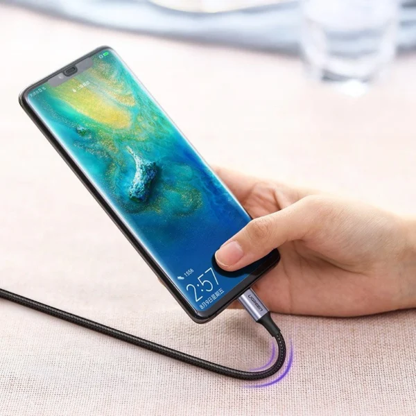 Ugreen US316 70429 USB-C - USB-C PD QC FCP Cable 100W 5A 480Mb/s 2m - Grayeng