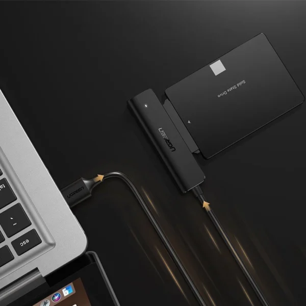 Ugreen adapter HDD SSD 2.5'' SATA III 3.0 - USB 3.2 Gen 1 (USB 5 Gbps) black (70609 CM321)eng