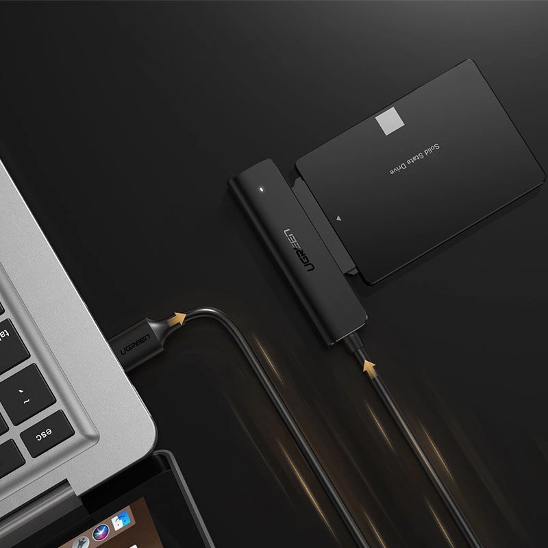 Ugreen adapter HDD SSD 2.5'' SATA III 3.0 - USB 3.2 Gen 1 (USB 5 Gbps) black (70609 CM321)eng