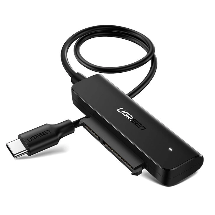 Ugreen adapter HDD SSD 2.5'' SATA III 3.0 - USB Type C 3.2 Gen 1 (SuperSpeed ​​USB 5 Gbps) black (70610 CM321)eng