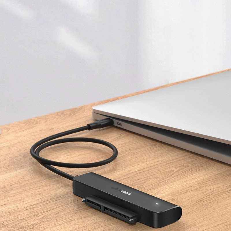 Ugreen adapter HDD SSD 2.5'' SATA III 3.0 - USB Type C 3.2 Gen 1 (SuperSpeed ​​USB 5 Gbps) black (70610 CM321)eng