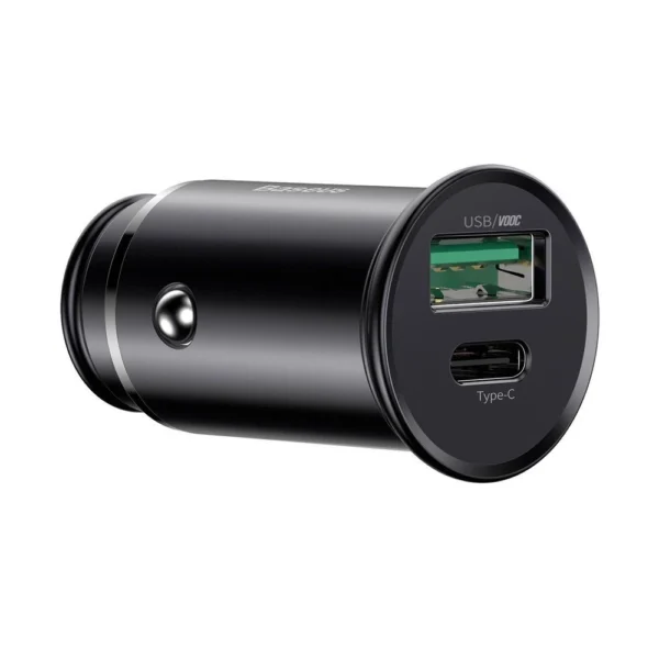 Baseus PPS smart car charger USB / USB Type C 30 W Quick Charge 4.0 QC4+ Power Delivery 3.0 VOOC SCP AFC MTKPE black (CCYS-C01)eng