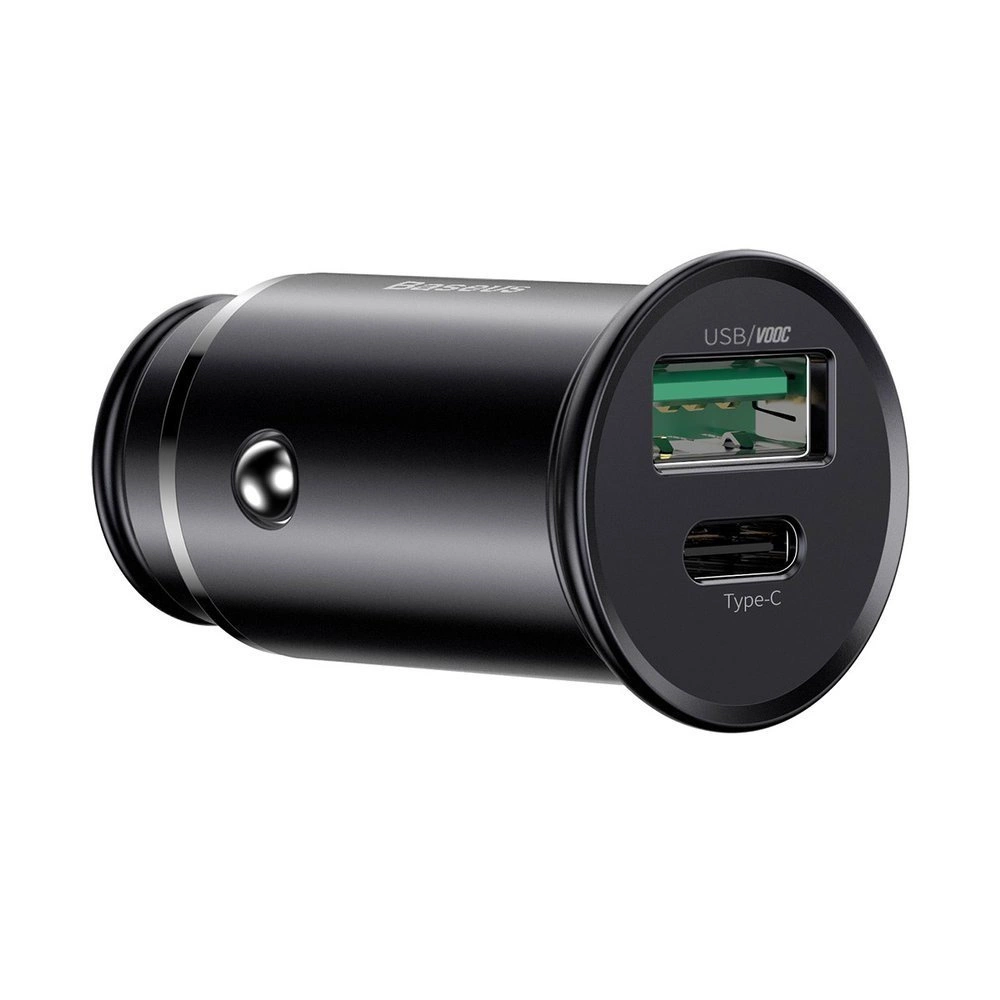 Baseus PPS smart car charger USB / USB Type C 30 W Quick Charge 4.0 QC4+ Power Delivery 3.0 VOOC SCP AFC MTKPE black (CCYS-C01)eng
