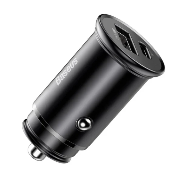 Baseus PPS smart car charger USB / USB Type C 30 W Quick Charge 4.0 QC4+ Power Delivery 3.0 VOOC SCP AFC MTKPE black (CCYS-C01)eng