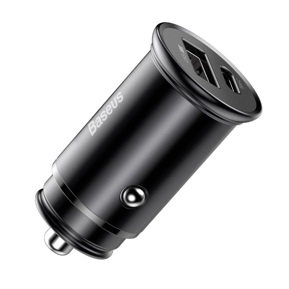 Baseus PPS smart car charger USB / USB Type C 30 W Quick Charge 4.0 QC4+ Power Delivery 3.0 VOOC SCP AFC MTKPE black (CCYS-C01)eng