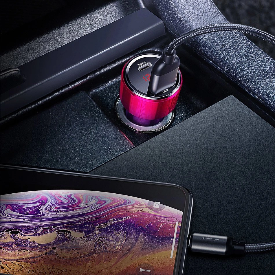 Baseus Magic Series Dual QC - Quick Charge 3.0 car charger 2x USB 45W 6A black (CCMLC20A-01)eng