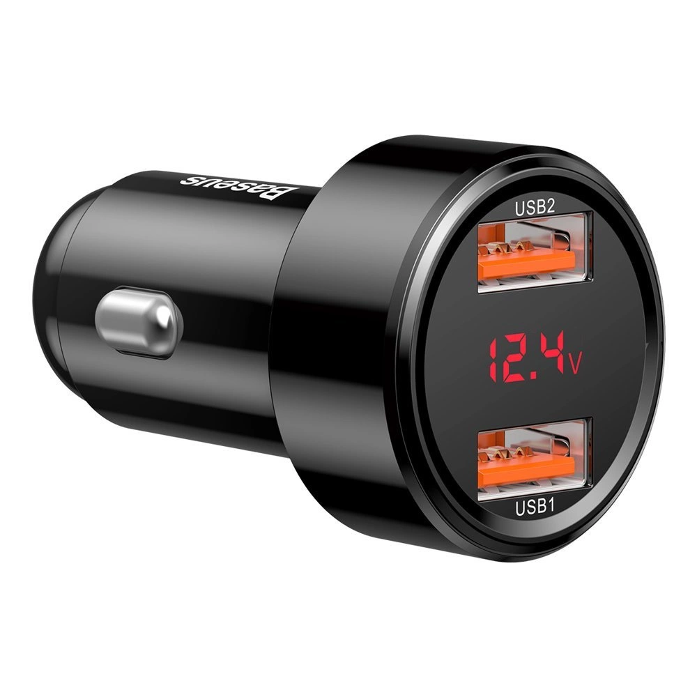 Baseus Magic Series Dual QC - Quick Charge 3.0 car charger 2x USB 45W 6A black (CCMLC20A-01)eng