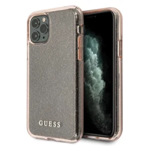 Guess GUHCN65PCGLPI iPhone 11 Pro Max pink/pink hard case Glittereng