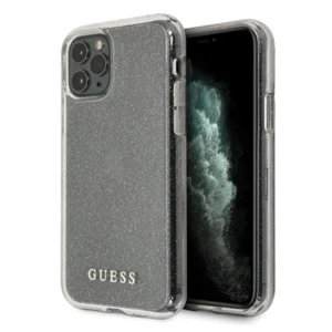 Guess GUHCN65PCGLSI iPhone 11 Pro Max silver/silver hard case Glittereng