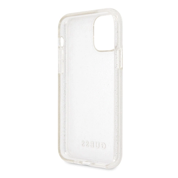 Guess GUHCN65PCGLSI iPhone 11 Pro Max silver/silver hard case Glittereng
