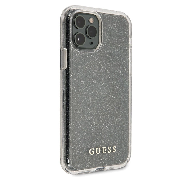 Guess GUHCN65PCGLSI iPhone 11 Pro Max silver/silver hard case Glittereng
