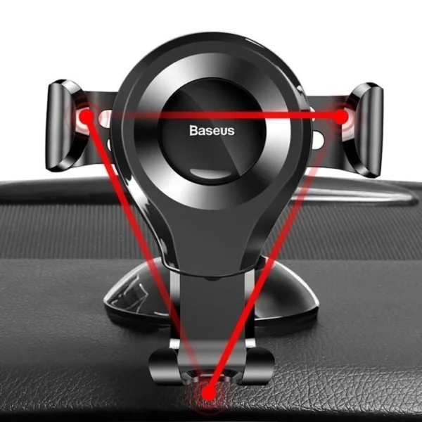 Baseus Osculum gravity car holder for windshield, dashboard silver (SUYL-XP0S)eng