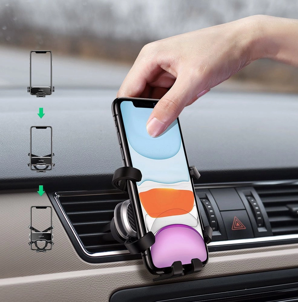 Ugreen gravity car phone holder black (80539)eng