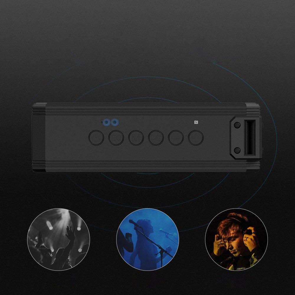 Tronsmart Element Force + 40 W Portable Wireless Bluetooth 5.0 NFC Speaker Black (322485)eng