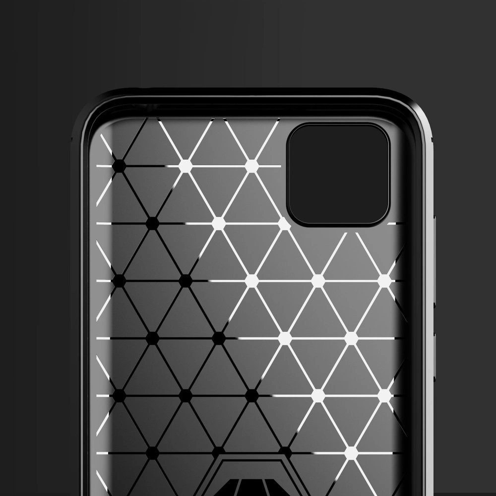 Carbon Case Flexible Cover TPU Case for Huawei Y5p blackeng