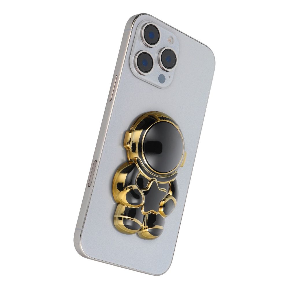 Phone stand ASTRONAUT - stick-on - black