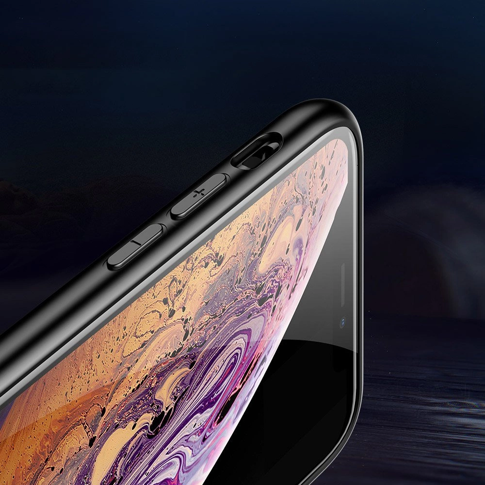 Color Glass Case Durable Cover with Tempered Glass Back and camera cover iPhone 11 Pro Max pattern 2eng