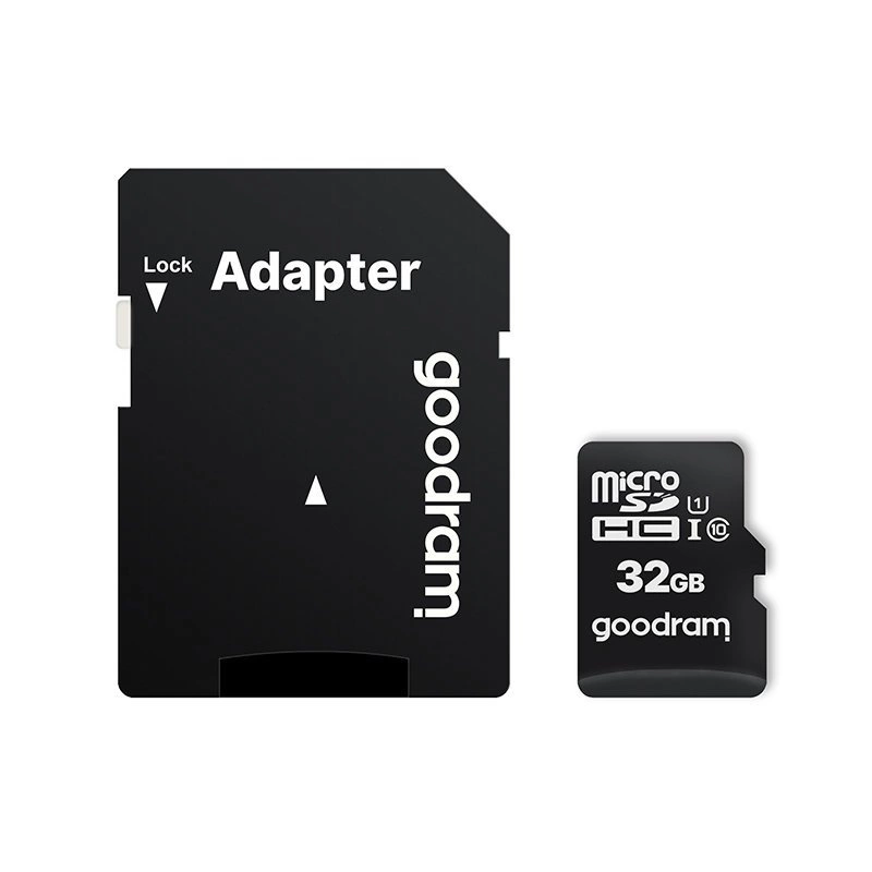 Goodram Microcard 32 GB micro SD HC UHS-I class 10 memory card, SD adapter (M1AA-0320R12)eng