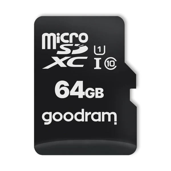 Goodram Microcard 64 GB micro SD XC UHS-I class 10 memory card, SD adapter (M1AA-0640R12)eng