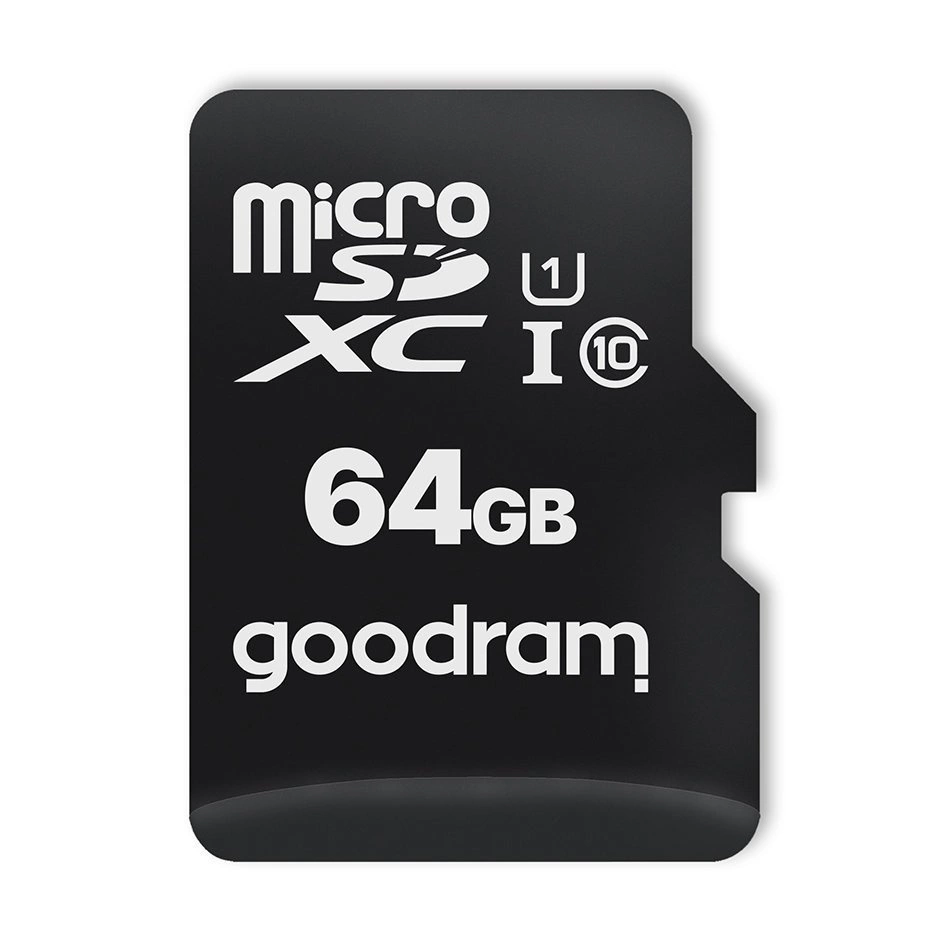 Goodram Microcard 64 GB micro SD XC UHS-I class 10 memory card, SD adapter (M1AA-0640R12)eng
