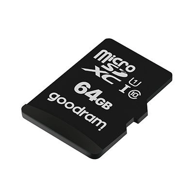 Goodram Microcard 64 GB micro SD XC UHS-I class 10 memory card, SD adapter (M1AA-0640R12)eng