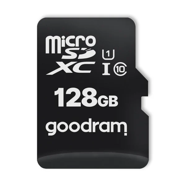 Goodram Microcard 128 GB micro SD XC UHS-I class 10 memory card, SD adapter (M1AA-01280R12)eng