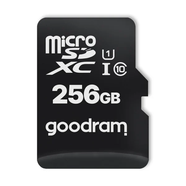 Goodram Microcard 256 GB micro SD XC UHS-I class 10 memory card, SD adapter (M1AA-2560R12)eng