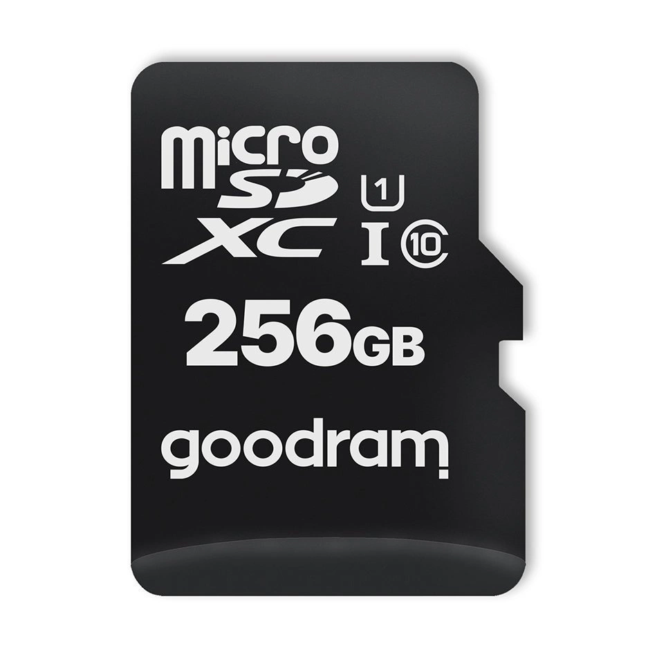 Goodram Microcard 256 GB micro SD XC UHS-I class 10 memory card, SD adapter (M1AA-2560R12)eng