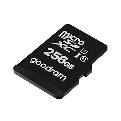 Goodram Microcard 256 GB micro SD XC UHS-I class 10 memory card, SD adapter (M1AA-2560R12)eng