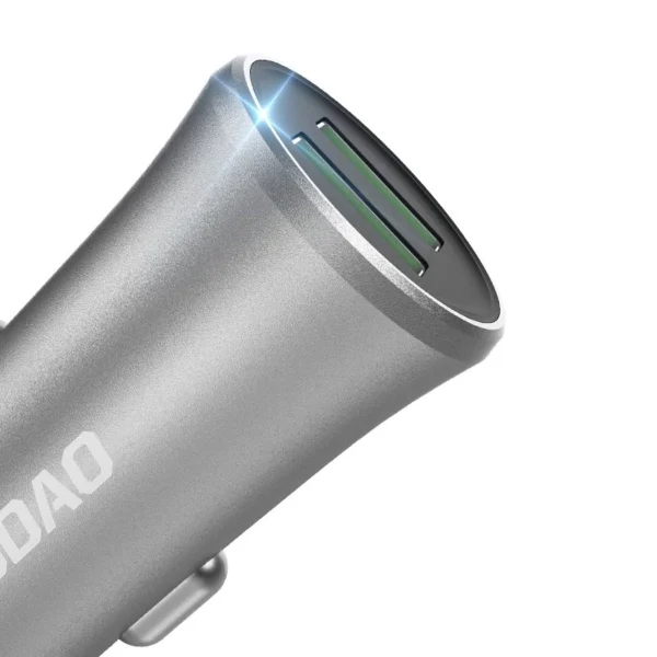 Dudao 3.4A smart car charger 2x USB silver (R6S silver)eng