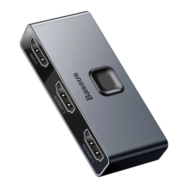 Baseus bidirectional switch splitter switcher HDMI - 2x HDMI 4K / 30 Hz gray (CAHUB-BC0G)eng
