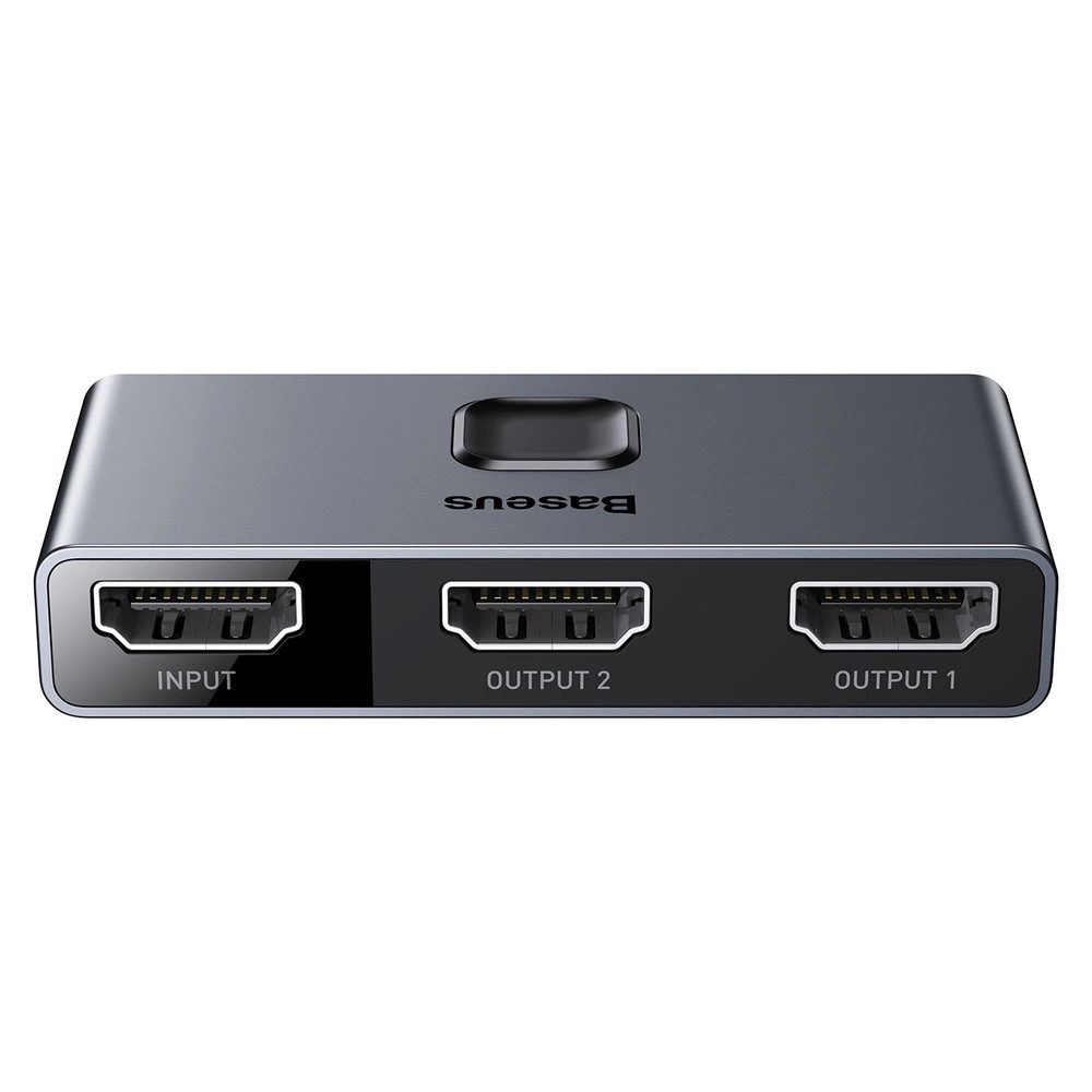 Baseus bidirectional switch splitter switcher HDMI - 2x HDMI 4K / 30 Hz gray (CAHUB-BC0G)eng