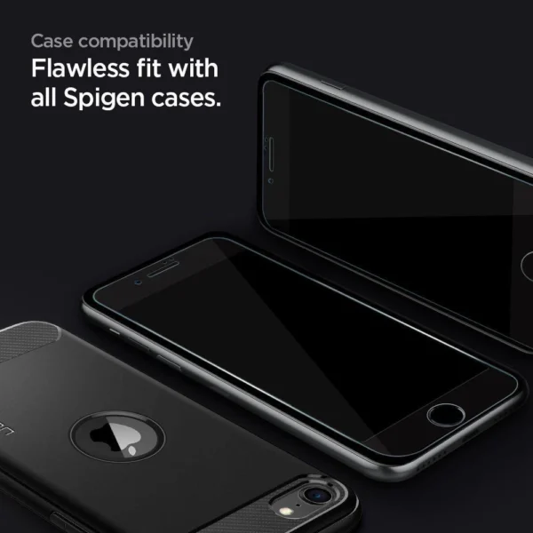 Spigen Glass FC Tempered Glass for iPhone 7 / 8 / SE 2020 / 2022 - Black 2 pcs.eng