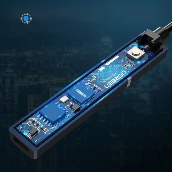 Ugreen Bluetooth 5.0 transmitter wireless audio adapter 3.5 mm mini jack black (40761 CM107)eng